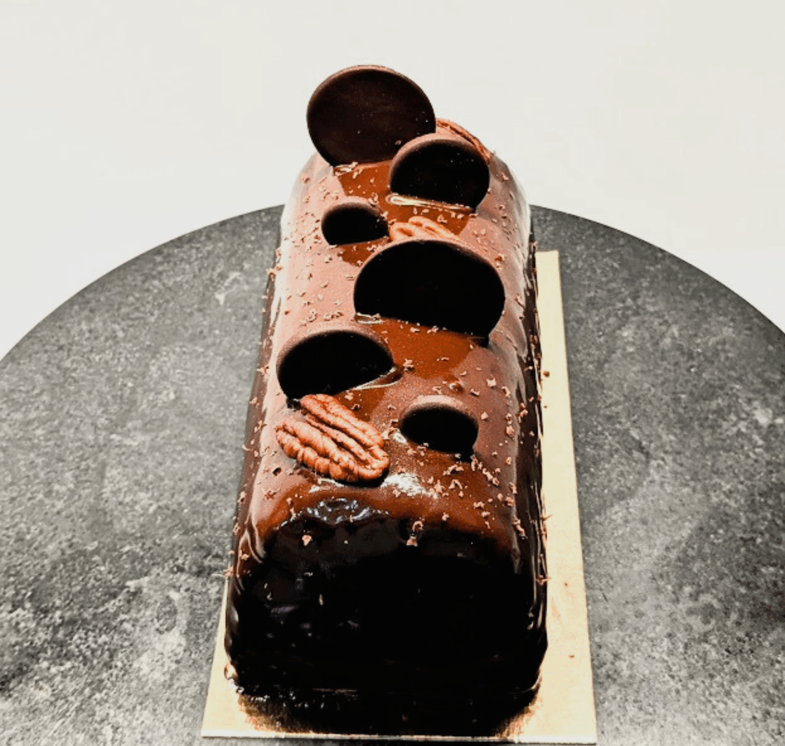 Buches chocolat pecan<br />
Papilles Patisserie